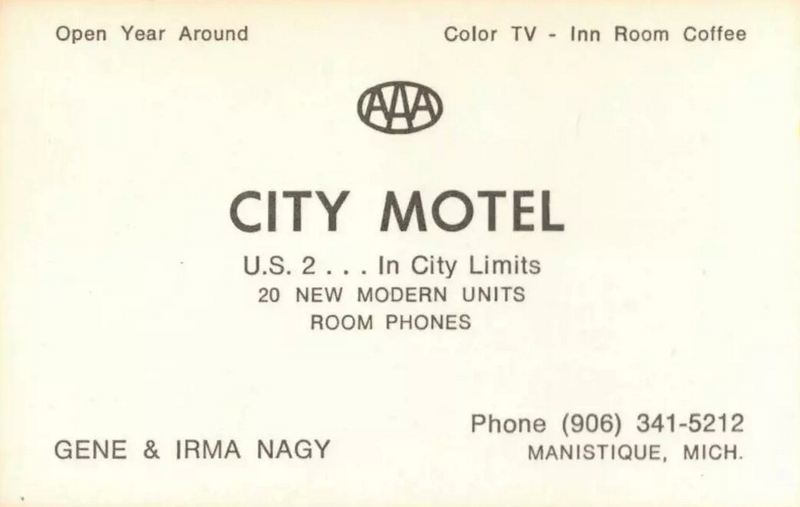 City Motel - Vintage Postcard